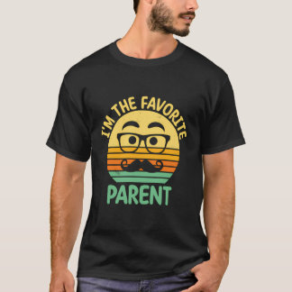I Favoritföräldern pappa förälder Pappa Mamma Papp T Shirt