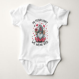 I februari bär vi rött för hjärt-hälsomedvetenhet t shirt