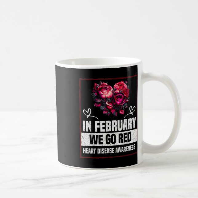 I februari fick vi Bära Red for Heart Disease Awar Kaffemugg (Höger)