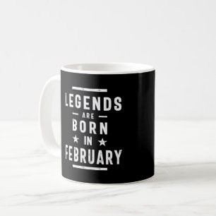 I februari födelsedag föds gåvlegender kaffemugg