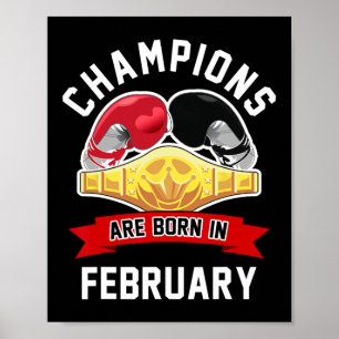 I februari föds mästerskapen upp på fritidsfågel poster