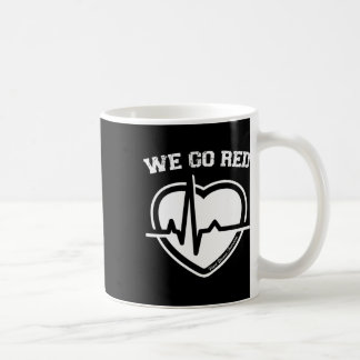 I februari går vi rött hjärtsjukdom medvetenhet må kaffemugg