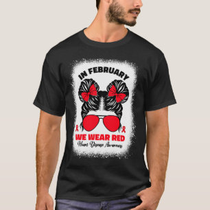 I februari uppmärksammade vi Bära Red Heart Diseas T Shirt