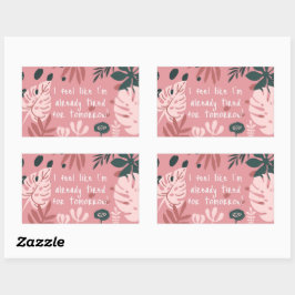 I Feel Like... Sticker Rektangulärt Klistermärke