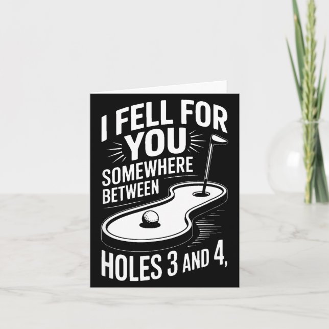 I Fell For You Somewhere Holes 3 And 4 Mini Golf  Kort (Framsida)