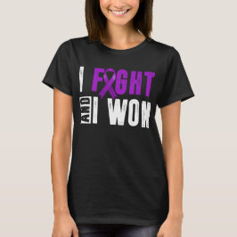 i fight and i won pancreatic cancer warrior t shirt