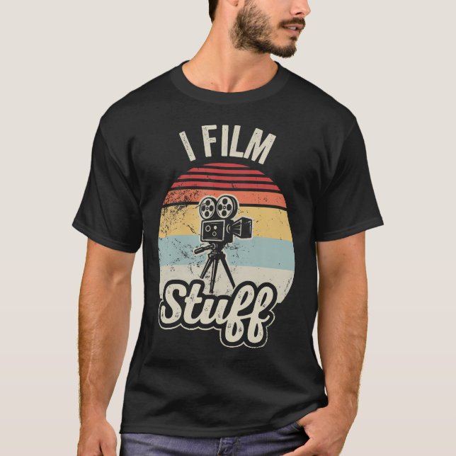 I Film Stuff Retro Kamera Entusiast T Shirt (Framsida)