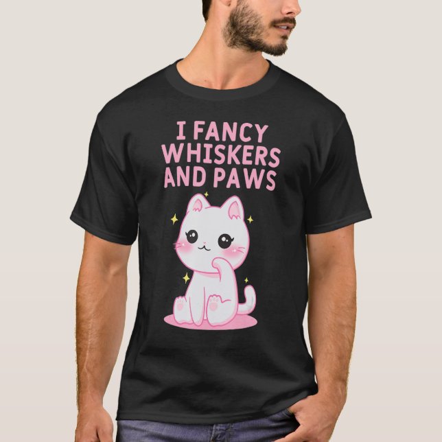 I Finare Whiskers and Tass Cat Collection Kitten 3 T Shirt (Framsida)