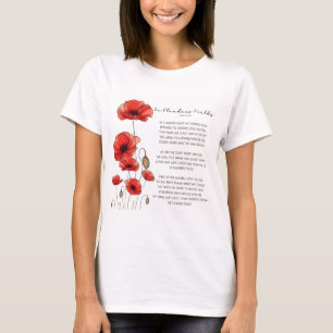 I Flanderns minnesdag i Fält Dikt T Shirt