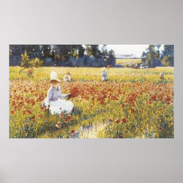 I Flanders Fält, Robert Vonnoh Poster (Framsidan)