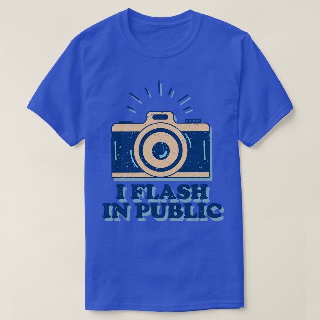 I Flash i publikt, snylt foto T Shirt (Design framsida)