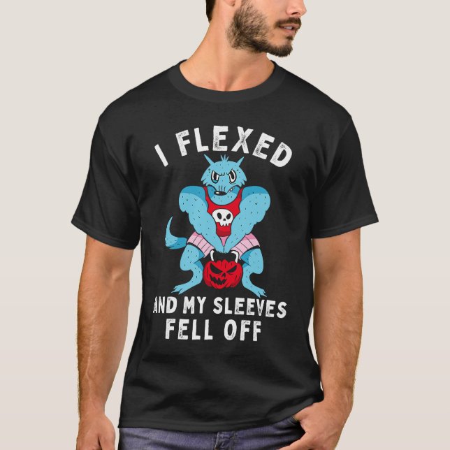 I Flexed And My Sleeves Fell Off Fun Sleeveless Gy T Shirt (Framsida)