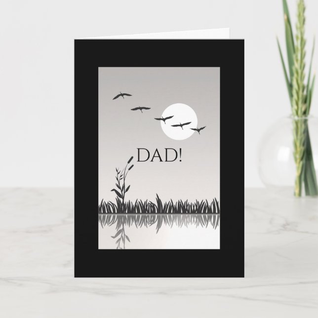 I FLIGHT BIRTHDAARD-KORT FÖR PAPPA TACK KORT (Framsida)