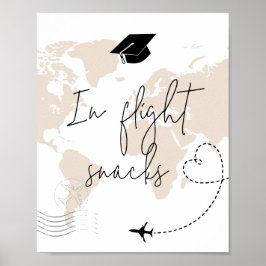 I flightsnacks poster studentfesten World map
