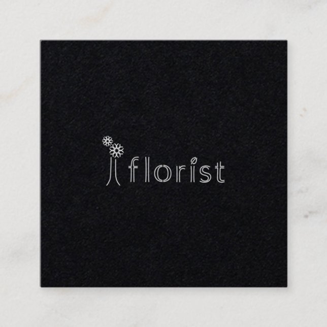 i floristさまショップカード２ fyrkantigt visitkort (Framsida)