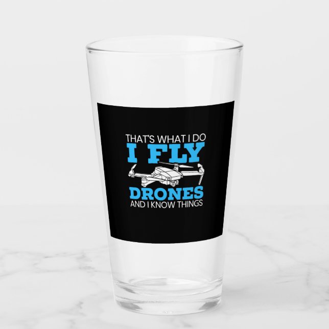 I Fly Drones Glaskopp (Framsida)