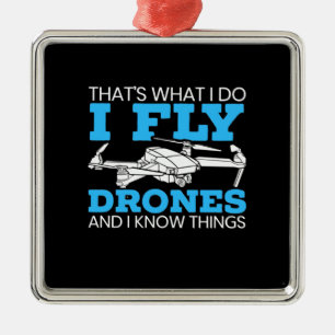 I Fly Drones Julgransprydnad Metall