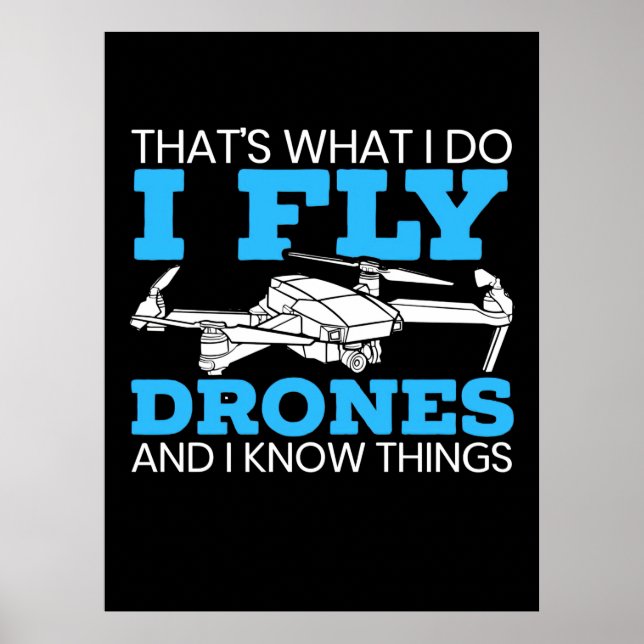 I Fly Drones Poster (Framsidan)