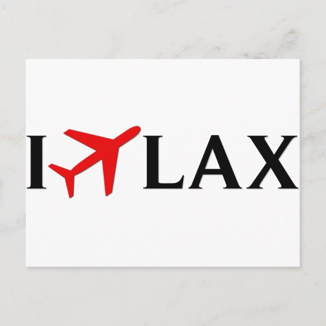 I Fly LAX - Los Angeles Internationell Airport Vykort (Framsida)