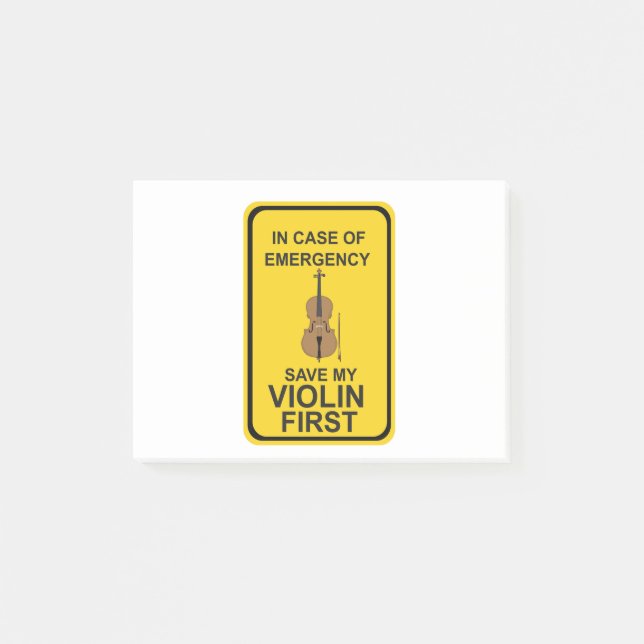 I fodral Akut Spara My Violin First Post-it Block (Framsida)
