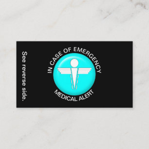 I FODRAL AV AKUTETS medicinska varningskort Visitkort