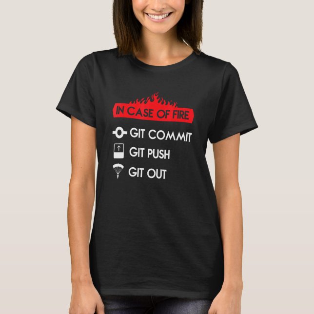 I Fodral av brandprogrammerarens datatekniker T Shirt (Framsida)