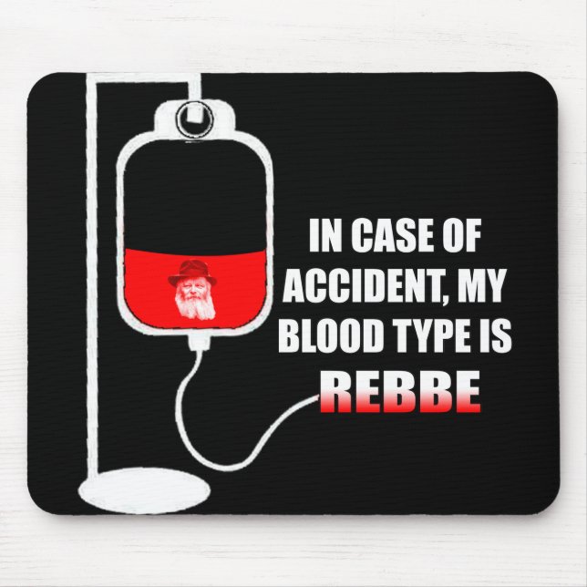 I Fodral efter olyckan är min blodtyp Rebbe Musmatta (Framsidan)