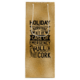 I Fodral i Akutet pull Kork Vin Gift Bag