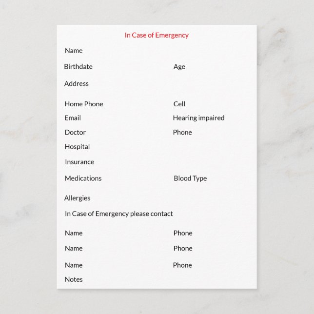 I Fodral i Akutets kontaktvykort Vykort (Framsida)