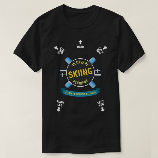 I Fodral i Ski-olyckan, samla ihop mina instruktio T Shirt (Design framsida)