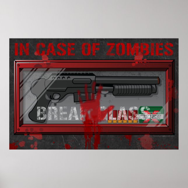 I Fodral i Zombies Gamer Poster - Apocolypse Guns (Framsidan)