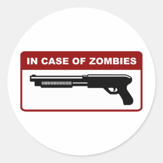 I Fodral i Zombies Runt Klistermärke