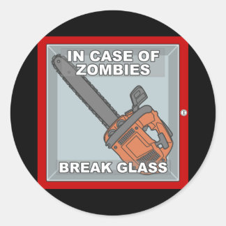 I Fodral i Zombies Runt Klistermärke