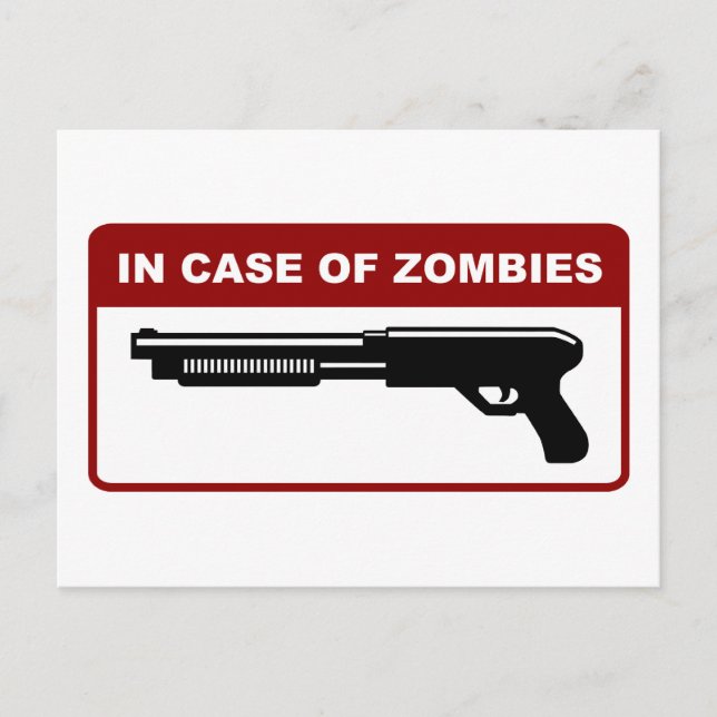 I Fodral i Zombies Vykort (Framsida)