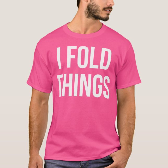 I Fold Sak Cute Origami T Shirt (Framsida)