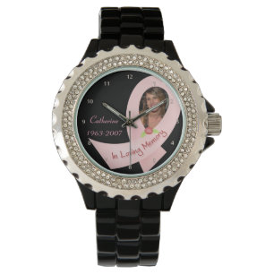 I för bandfoto för minne rosa mall armbandsur