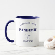 I Föräldraskapet Thru Pandemic Blue White EncourME