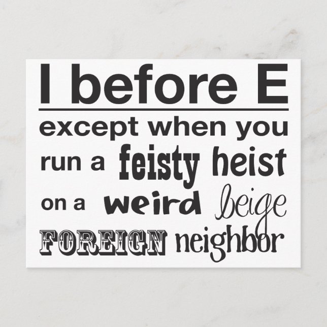 I före E Vykort (Framsida)