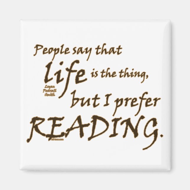 I Föredrar läsning Magnet (Framsidan)