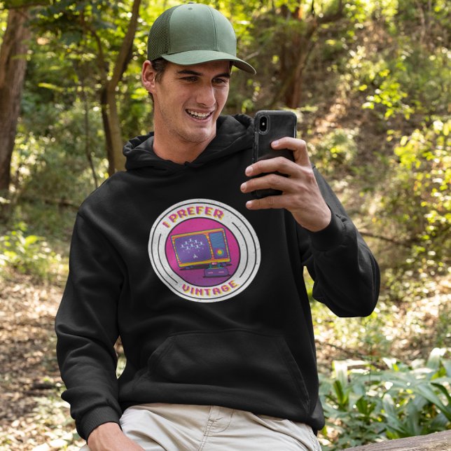 I Föredrar Vintage - Retro-videospel Hoodie (Skapare uppladdad)