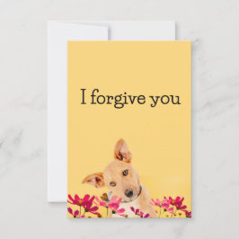 i forgive you flower dog inbjudningar
