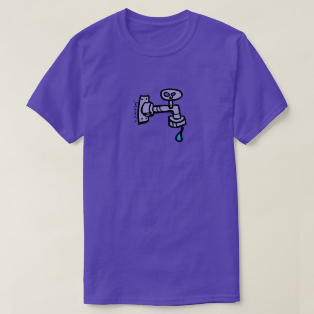I förser med marginal - vattenkranen tee (Design framsida)