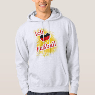 I fotboll i Kärlek Sweatshirt Med Luva