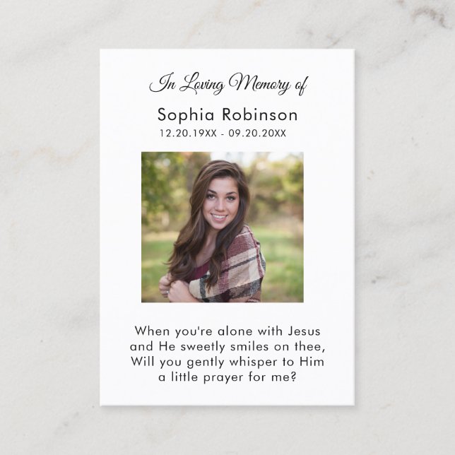 I fotofunktionellt parkeringskort för Lovin Memory Visitkort (Framsida)