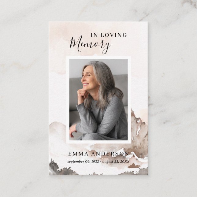 I fotofunktionellt parkeringskort för Lovin Memory Visitkort (Framsida)