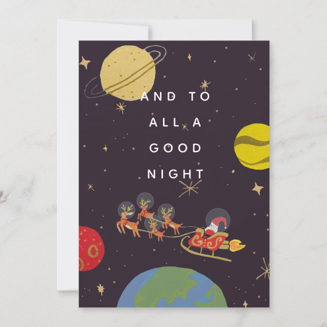 I fotoport för omloppsbana julkort (Framsida)