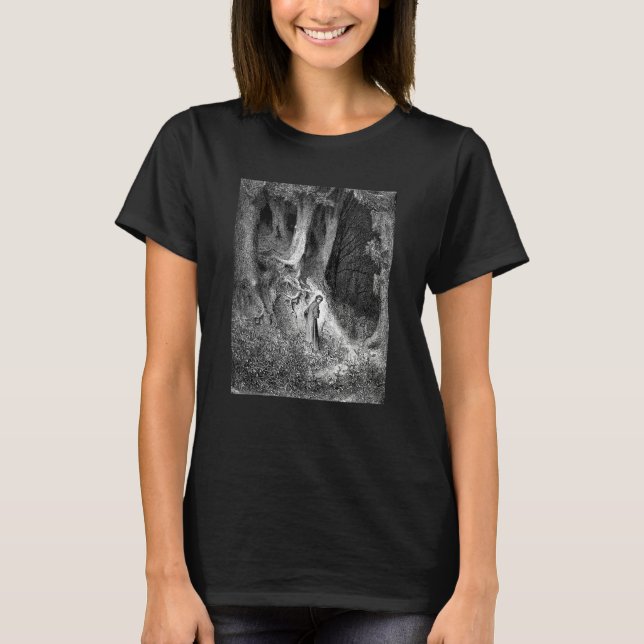 I Found Myself Within a Forest Dark by Gustave Dor T Shirt (Framsida)