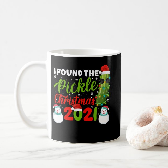 I Found The Pickle Christmas 2021 Santa Pickle Kaffemugg (Med munk)