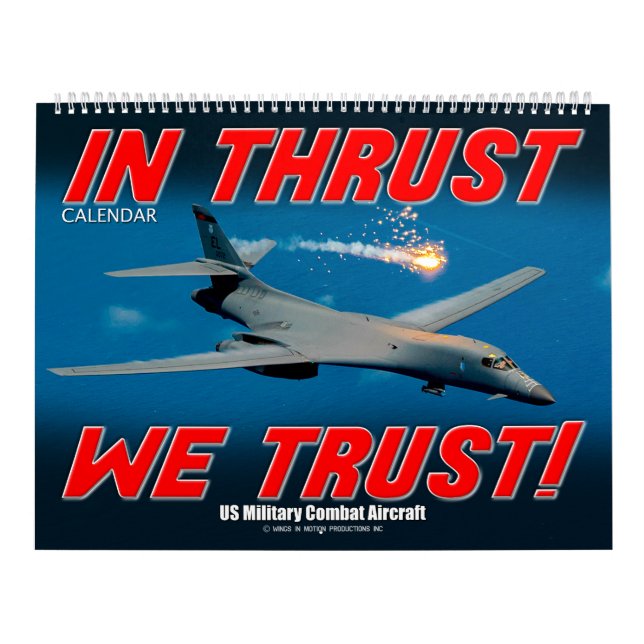 I FRAMDRIFT LITAR VI! - Amerikanska militärflygpla Kalender (Omslag)