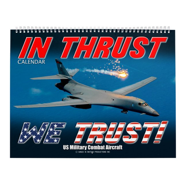 I FRAMDRIFT LITAR VI! - Amerikanska militärflygpla Kalender (Omslag)